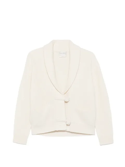 Forte Forte ribbed-knit shawl-collar cardigan Neutrals 15142MYKNIT