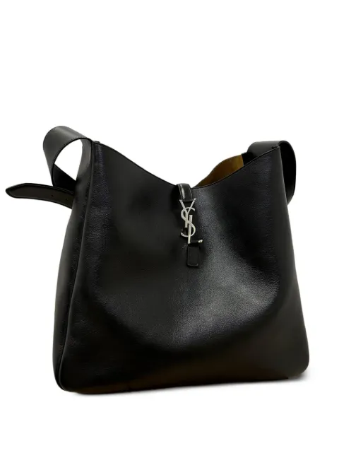 Saint Laurent LE 5 À 7 maxi bag in grained leather Black A0014WAAGZ4