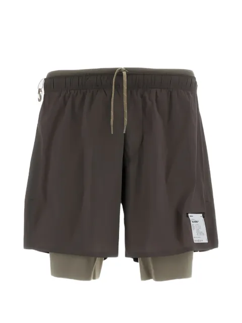 Satisfy TechSilk™ 8" layered shorts Brown 1207496000