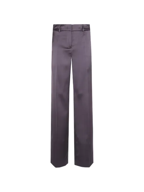 DRHOPE tailored satin-finish trousers Brown 47034331