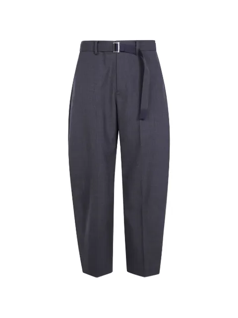 sacai belted tailored trousers Brown 2604030
