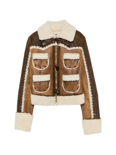 DSQUARED2 2000s toggle-fastening jacket Brown DS900CFD