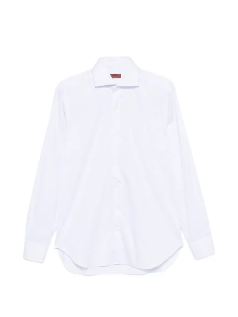 Barba pinstripe long-sleeve shirt White I1U13P015720