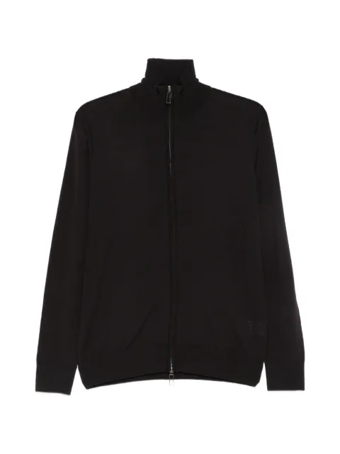 Paolo Pecora zip-up high-neck cardigan Black 26IC1M0A050F001
