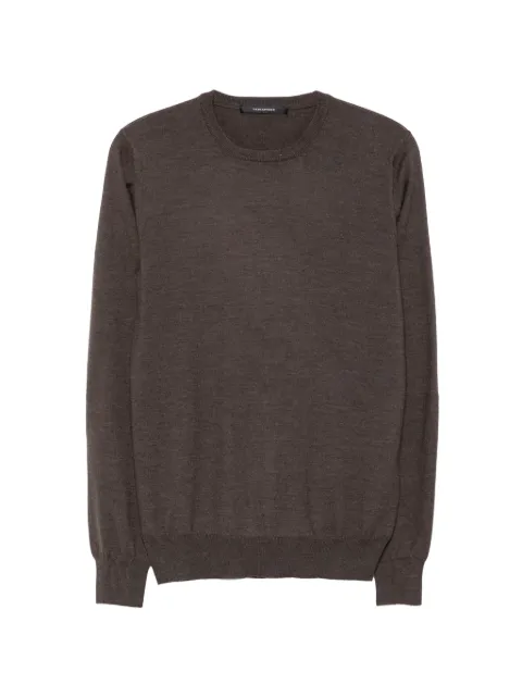 Tagliatore Marley crew-neck long-sleeve sweater Brown GSI2601
