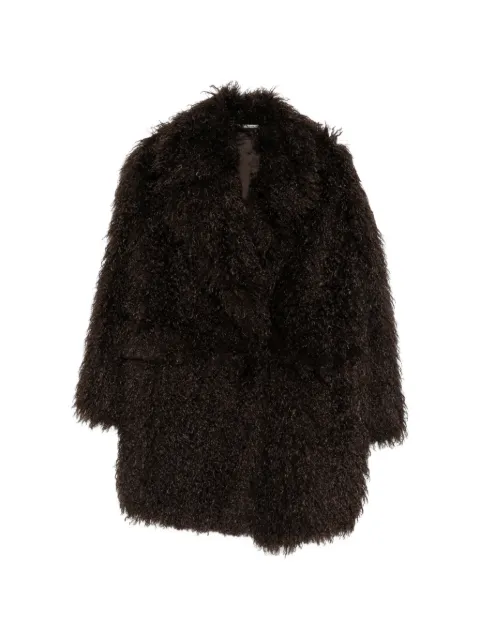 Tagliatore bouclé-texture double-breasted coat Brown ASTRIDF80011M1267