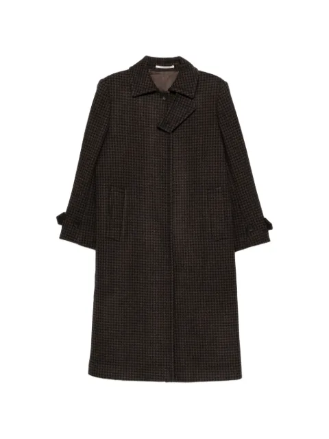 Tagliatore Bethany houndstooth-pattern coat Brown BETHANY440093
