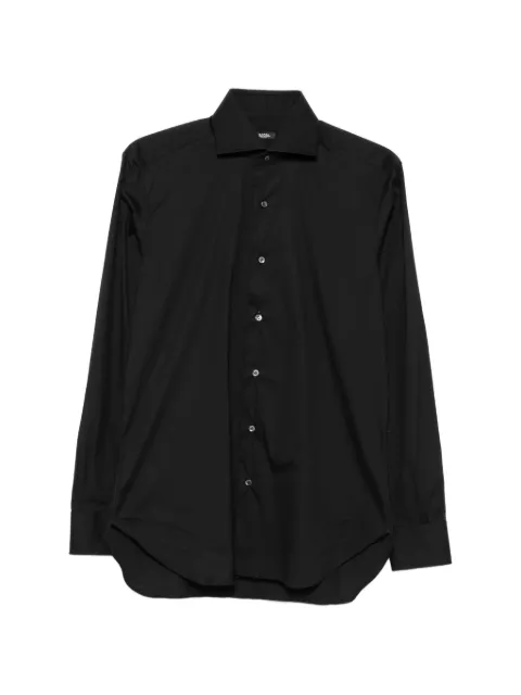 Barba spread-collar long-sleeve shirt Black I1U13P01PZ270