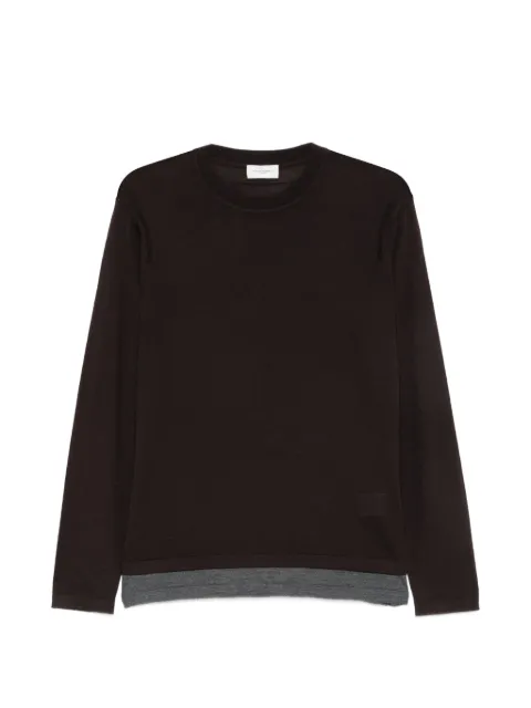 Paolo Pecora crew-neck long-sleeve knit Brown A074F017U281