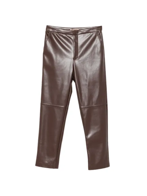 TWINSET seam-detail trousers Brown 262TP205313411
