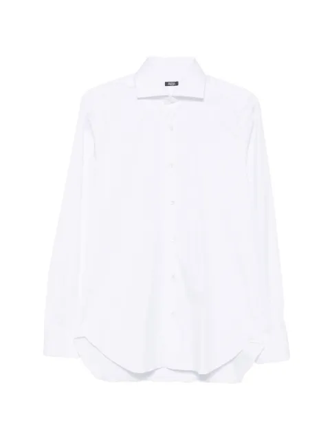 Barba spread-collar long-sleeve shirt White I1U13P01PZ270