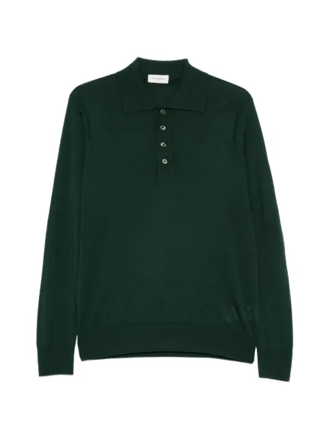 Paolo Pecora long-sleeve polo shirt Green A010F001