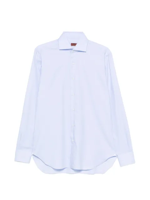 Barba spread-collar long-sleeve shirt Blue I1U13P0157203U2