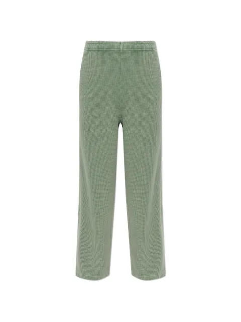 American Vintage waffle-knit track pants Green USC05A0