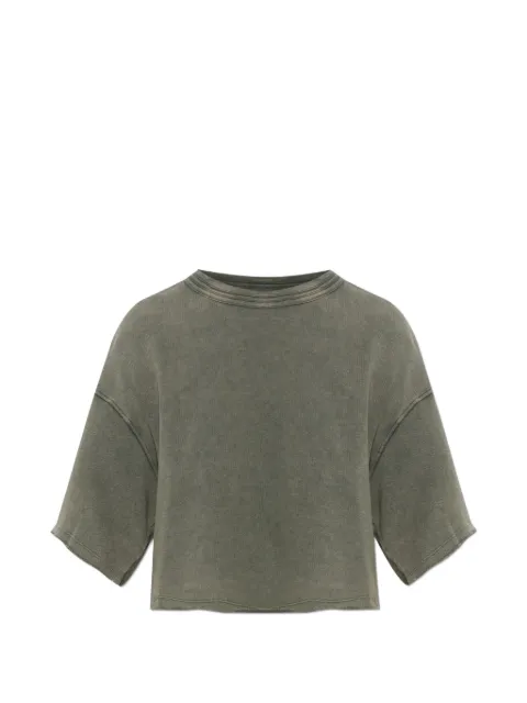 American Vintage loose-fit cropped T-shirt Green BEP02B0