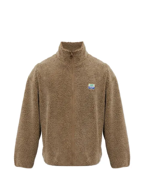 American Vintage zip-up fleece sweatshirt Brown MHOK16BH260