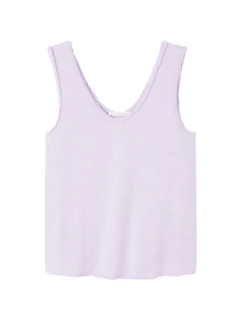 American Vintage Sonoma raw-edge tank top Purple SON29G
