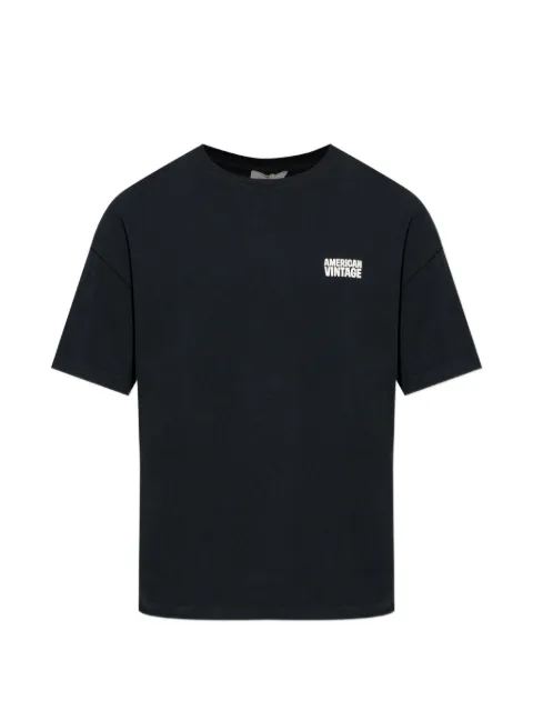 American Vintage logo-print T-shirt Black MYKO02AE26