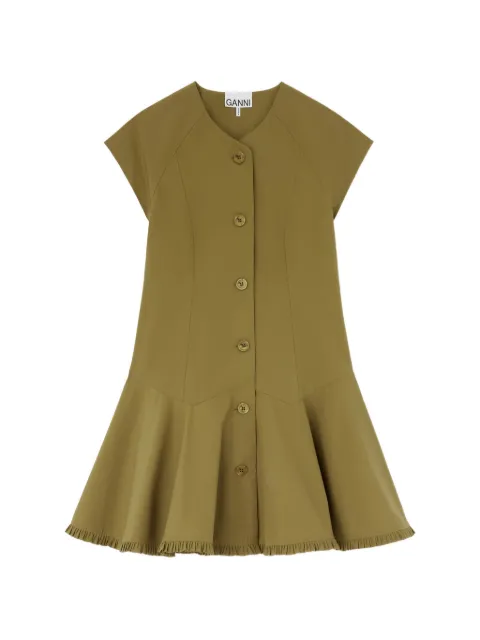 GANNI dress in green cotton Green A1030838
