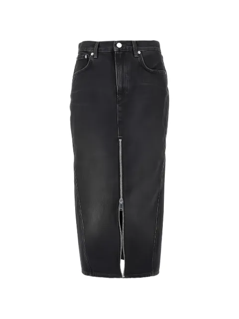 Haikure midi denim midi skirt Black HEW08116DF119L0938