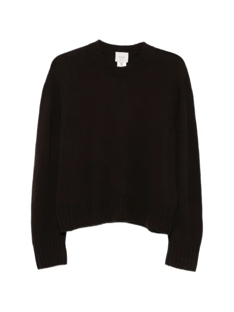 Alysi ribbed-trim sweater Brown 266435A6008
