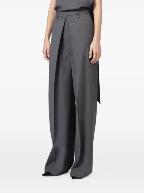 Giuseppe Di Morabito wrap-detail wide-leg trousers Grey 07PFPA16916705B
