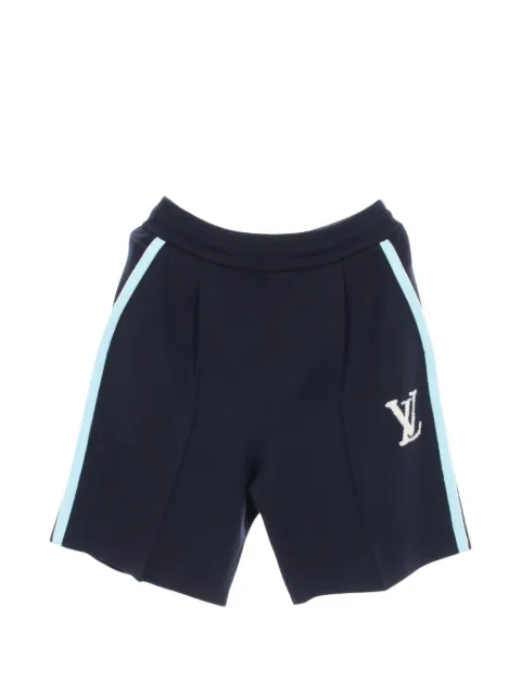 Louis Vuitton Pre-Owned 2020s LV-logo shorts Blue 1090539