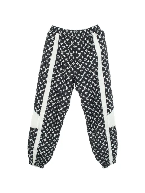 Louis Vuitton Pre-Owned 2020s Monogram track pants Black 1090538