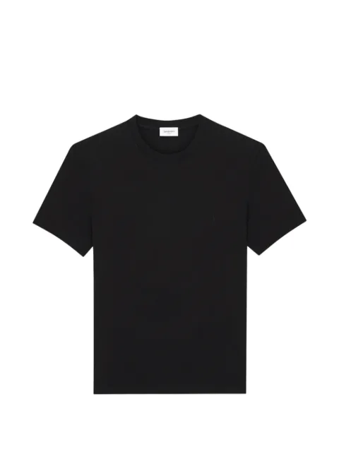 Saint Laurent Cassandre ribbed T-shirt Black A001BEPCEXY38BD