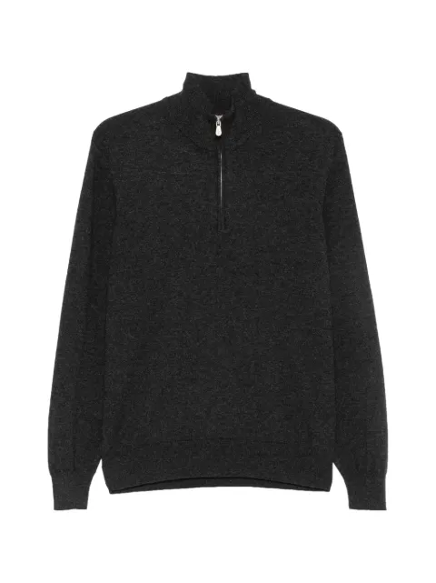 Brunello Cucinelli half-zip wool sweater Grey M2200124CMD52