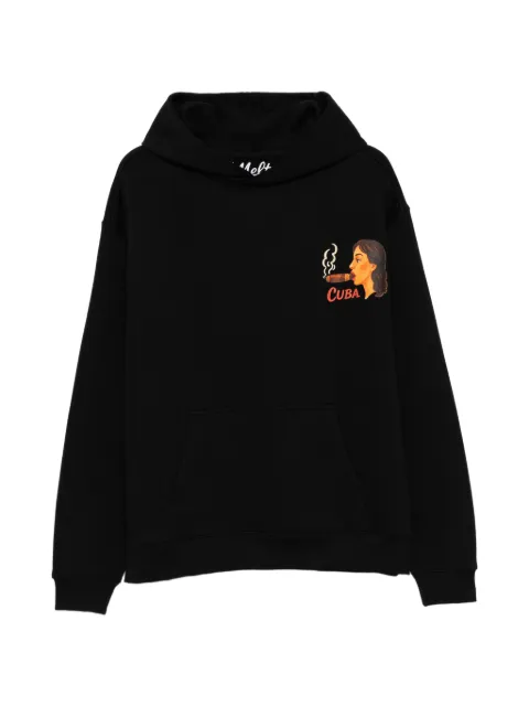 Melt graphic-print hoodie Black MSHOD5111