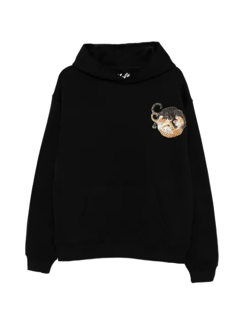 Melt graphic-print hoodie Black MSHOD5117