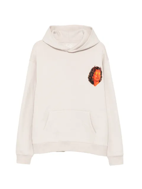 Melt graphic-print hoodie Neutrals MSHOD5113