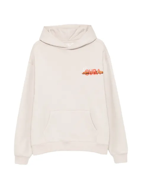 Melt graphic-print hoodie Neutrals MSHOD5114