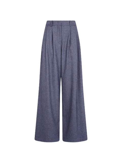DRHOPE pleated palazzo pants Grey 2974B4403