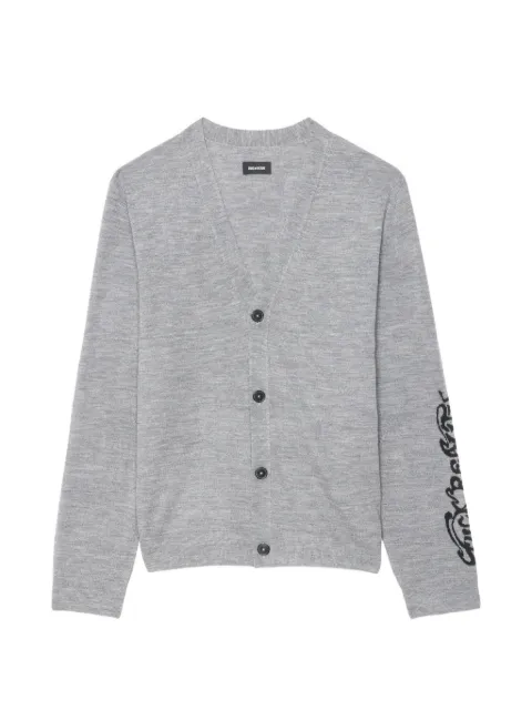 Zadig&Voltaire Remi wool cardigan Grey KMCA01289