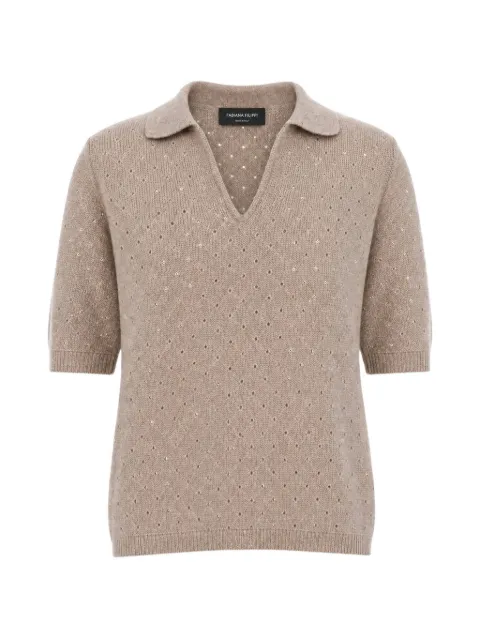 Fabiana Filippi short-sleeve top Brown MAD216F392M284