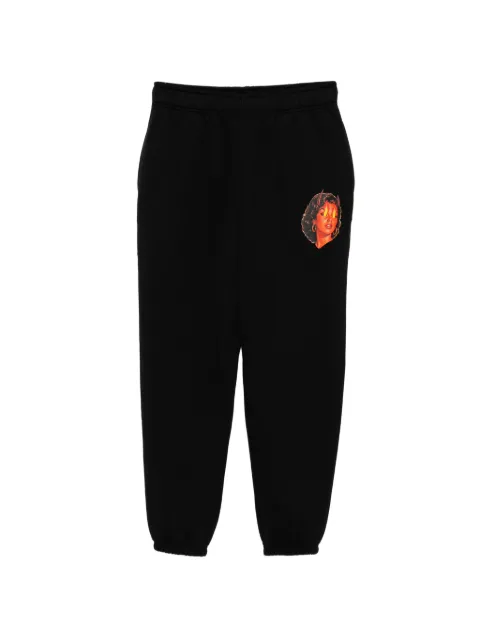 Melt graphic-print track pants Black MSJOG5020