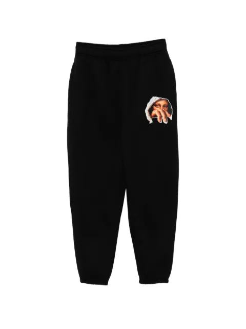 Melt graphic-print track pants Black MSJOG5015