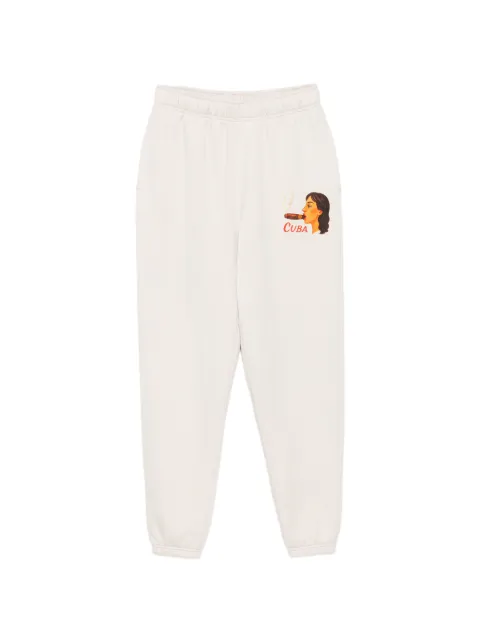 Melt graphic-print track pants Neutrals MSJOG5011