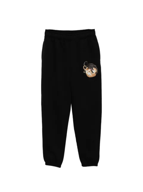 Melt graphic-print track pants Black MSJOG5016