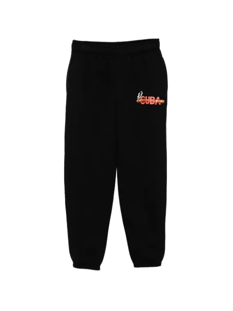 Melt graphic-print track pants Black MSJOG5018