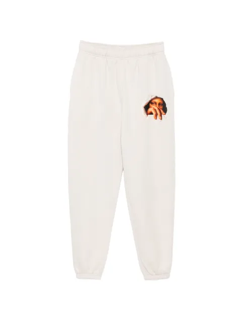 Melt graphic-print track pants Neutrals MSJOG5015