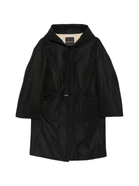 Rosso 35 hooded button-fastening jacket Black S7635A147