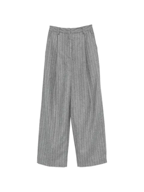 THELATEST E-Axel pinstripe-pattern tailored trousers Grey TLWE3104W0233ABTP