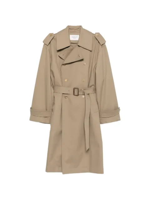 Saint Laurent double-breasted belted trench coat Neutrals 873544YZ9GS