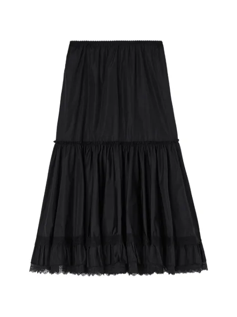 GANNI skirt in flyweight nylon Black A1090334