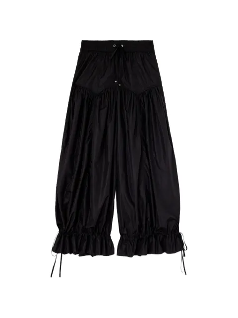GANNI trousers in black nylon Black A1080195
