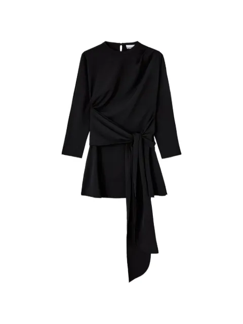 GANNI dress in black crepe Black A1030749