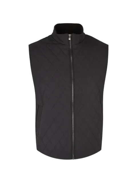 Agnona quilted high-neck gilet Black TV12U3XU6020